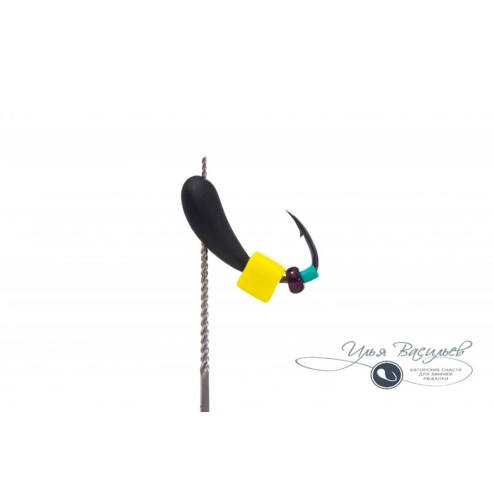Мормышка УРАЛКА КЛАССИЧЕСКАЯ 0,50г черная (сырный кубик)