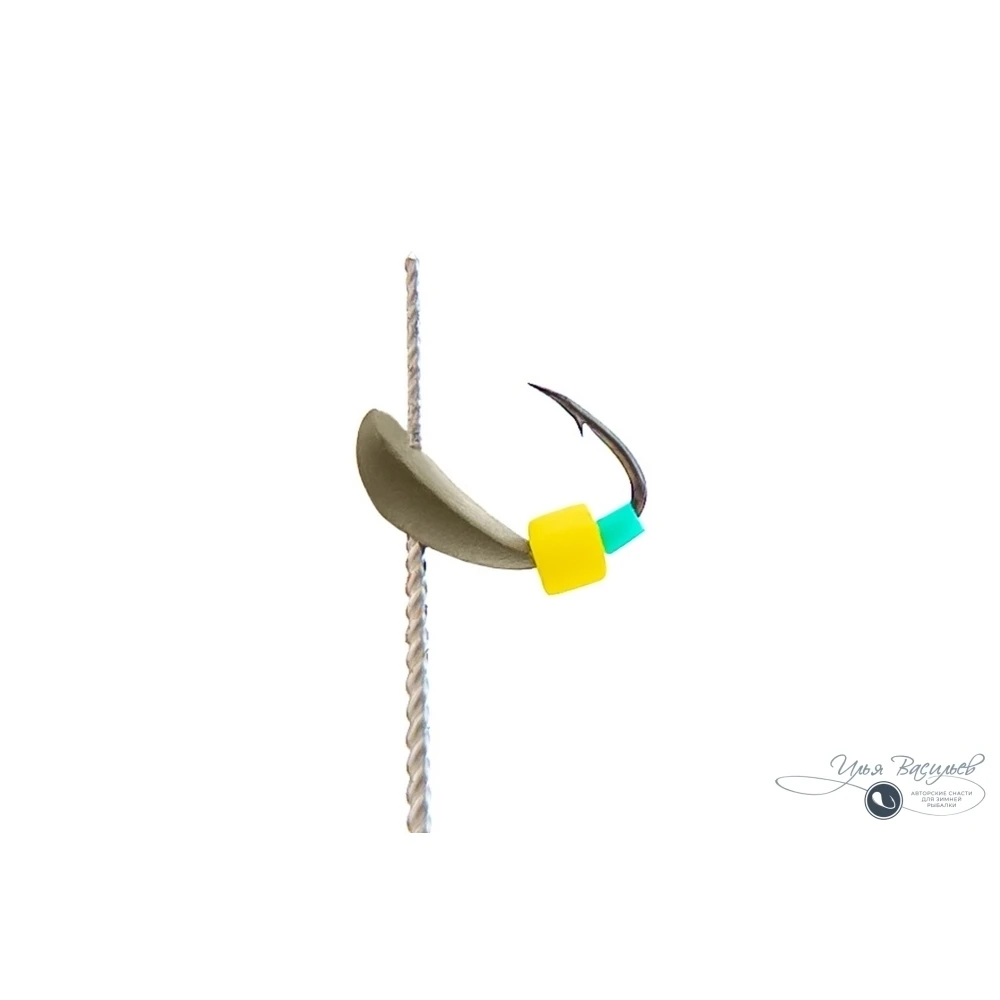 Мормышка КЛОПИК микро 0,12г оливковый (сырный кубик)