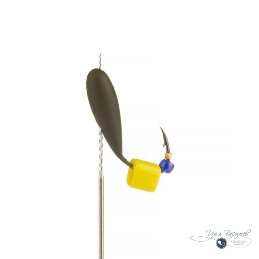 Мормышка ОВСИНКА БОЛЬШАЯ 1,13г оливковая (сырный кубик)