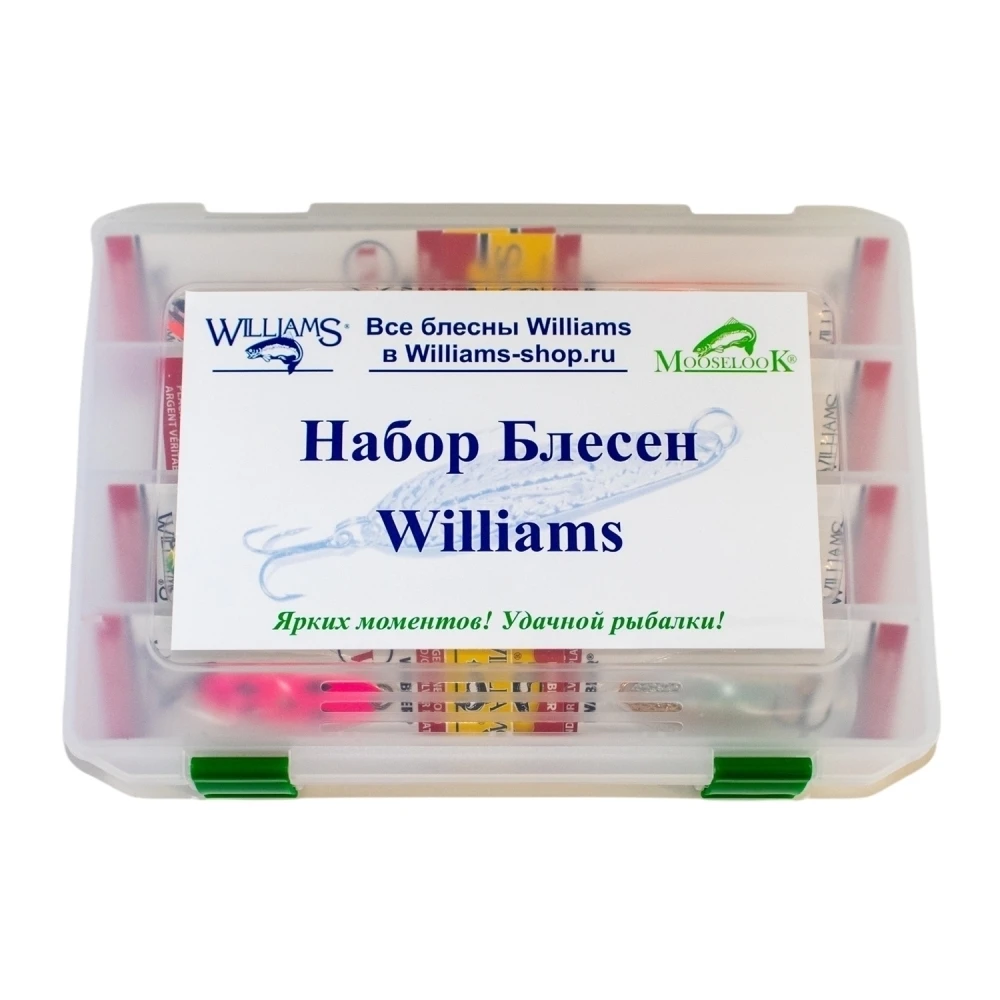 Рыболовный набор блесен Williams Wabler W40 8 шт