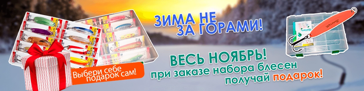 Готовимся к зимнему сезону! Ноябрьская акция от магазина блесен Williams