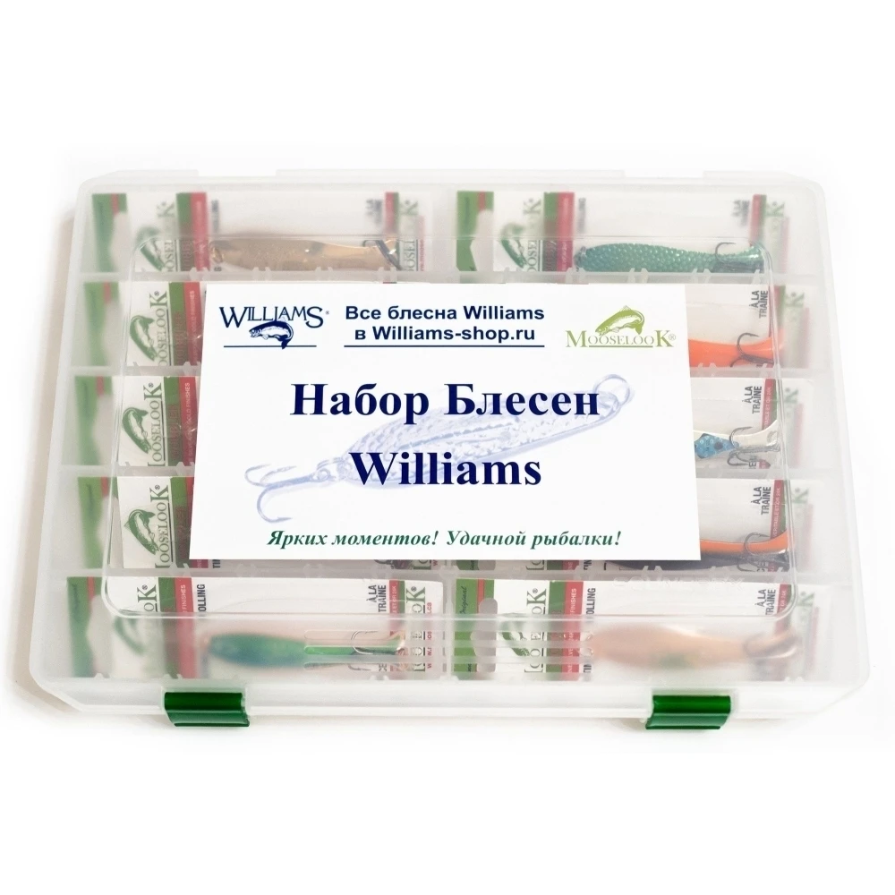 Рыболовный набор Десять блесен Mooselook Wobbler 14000