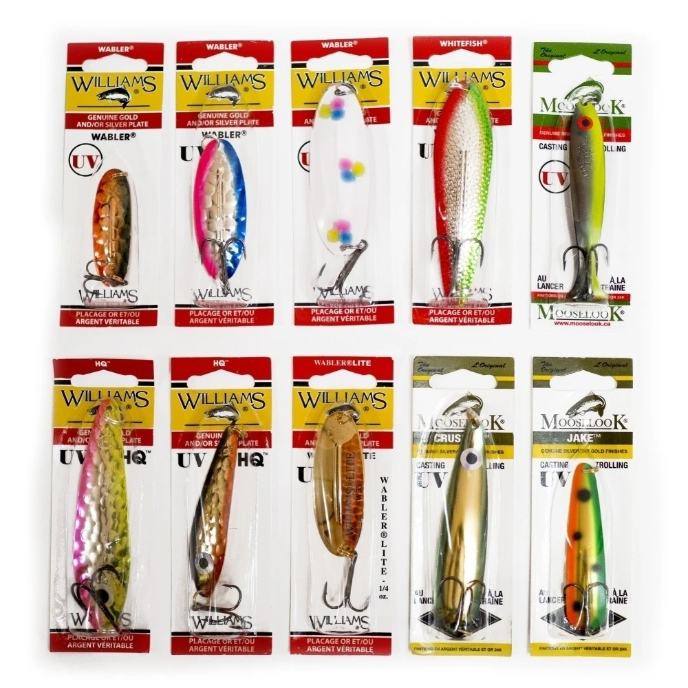 Рыболовный набор блесен Williams UV Ультрафиолет