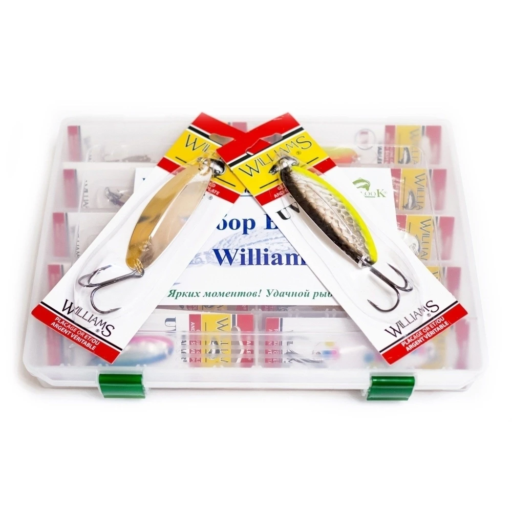 Подарочный рыболовный набор Двадцать блесен Williams Wabler