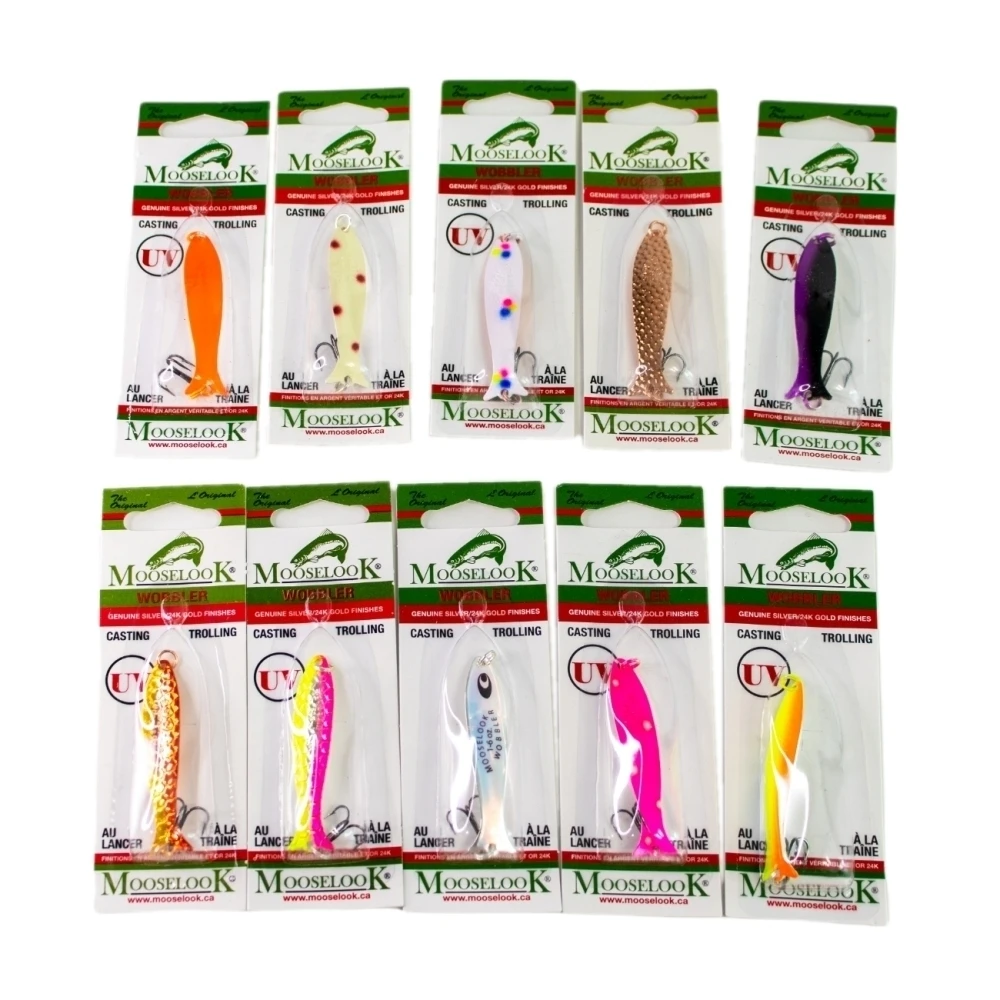 Большой рыболовный набор Двадцать блесен Mooselook Wobbler 16000