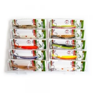 Большой рыболовный набор блесен Mooselook Wobbler 38000 20шт