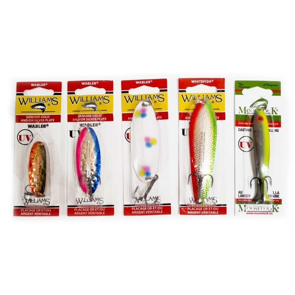 Рыболовный набор блесен Williams UV Ультрафиолет