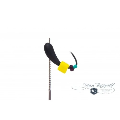 Мормышка УРАЛКА КЛАССИЧЕСКАЯ 0,50г черная (сырный кубик)