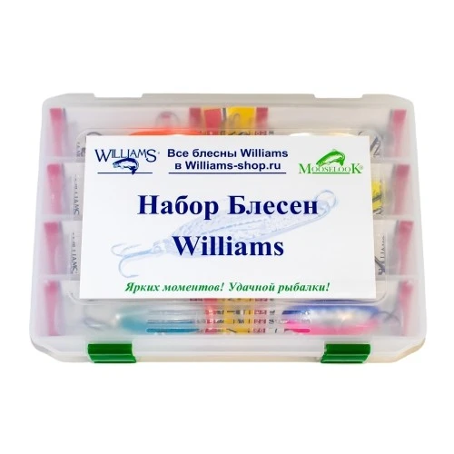 Рыболовный набор блесен Williams Wabler W50 8 шт