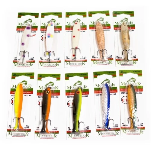 Рыболовный набор Десять блесен Mooselook Wobbler 38000