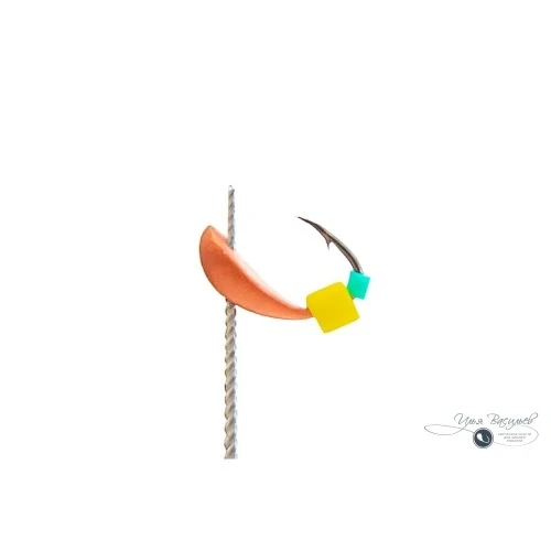 Мормышка КЛОПИК микро 0,12г медный (сырный кубик)