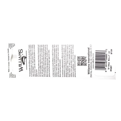 Williams Bully B52BTOR 25,5г