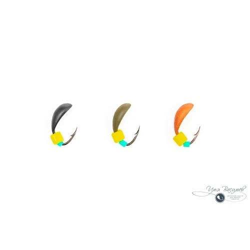 Мормышка КЛОПИК микро 0,12г черный (сырный кубик)