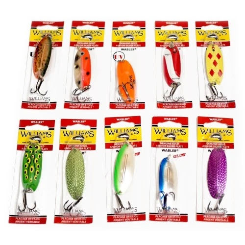 Рыболовный набор Десять блесен Williams Wabler W50 Color