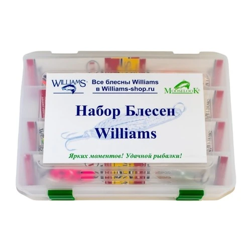 Рыболовный набор блесен Williams Wabler W40 8 шт