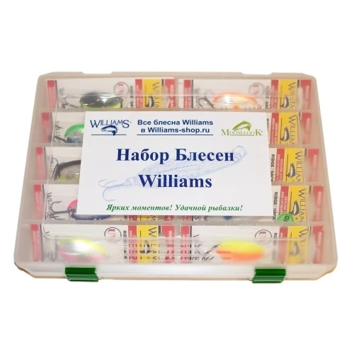 Рыболовный набор блесен Williams Ridge Back RB100 12шт