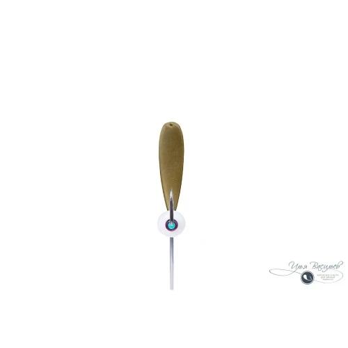 Мормышка БАНАН ЛЕЩОВЫЙ 1,20г оливковый (белая бусина)