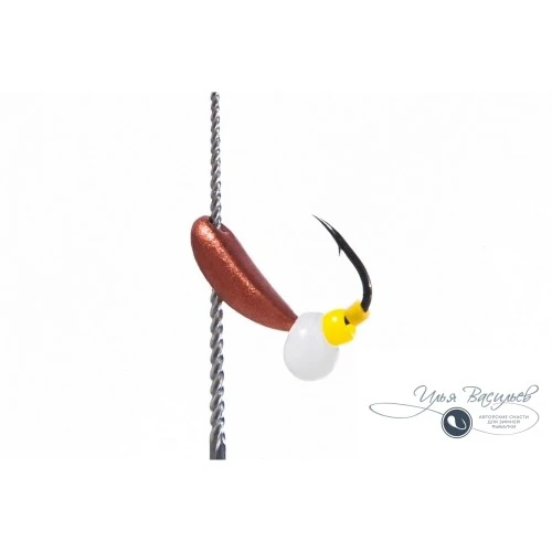 Мормышка ЛОДОЧКА ИСТРИНСКАЯ 0,20г медная (белый эксцентрик)