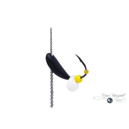 Мормышка ЛОДОЧКА ИСТРИНСКАЯ 0,20г черная (белый эксцентрик)