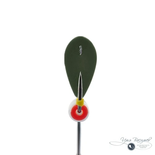 Мормышка КЛОП ЧЕШУЙКА 0,52г оливковый (белый эксцентрик)