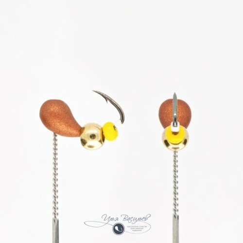 Мормышка КАПЛЯ 0,53г медная (латунный шарик)