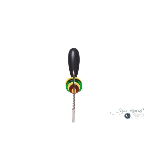 Мормышка КРЫЛО 0,78г черная (оснащение пайетки)