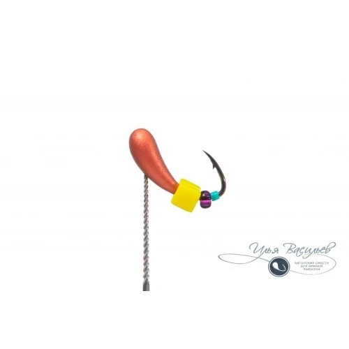 Мормышка УРАЛКА КЛАССИЧЕСКАЯ 0,50г медная (сырный кубик)