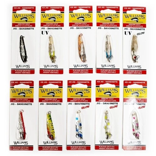 Большой рыболовный набор Двадцать блесен Williams Ice Jig J50