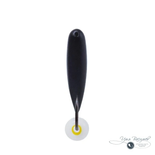 Мормышка УРАЛКА ЛЕЩОВАЯ 1,12г черная (белая бусина)