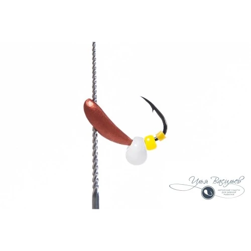 Мормышка ЛОДОЧКА ИСТРИНСКАЯ 0,20г медная (белый эксцентрик)