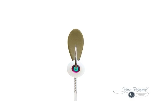 Мормышка СКОРЛУПКА КЛАССИЧЕСКАЯ 0,65г оливковая (белая бусина)