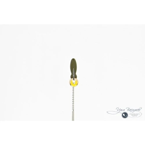 Мормышка МУРАВЕЙ двухголовый КРЫЛО 0,37г оливковый (латунный шарик)