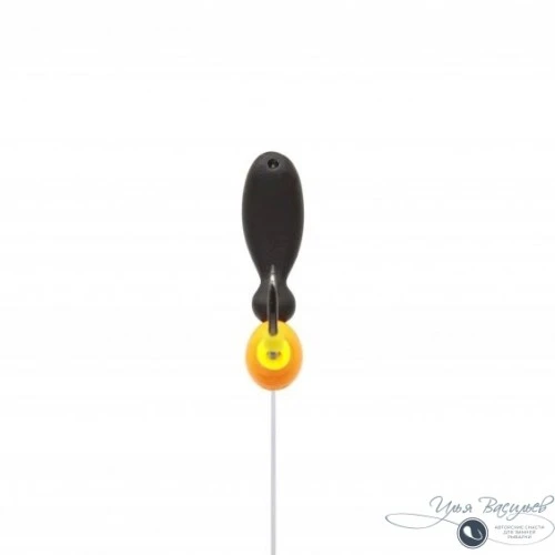 Мормышка МУРАВЕЙ двухголовый мини 0,37г черный (желтый эксцентрик)