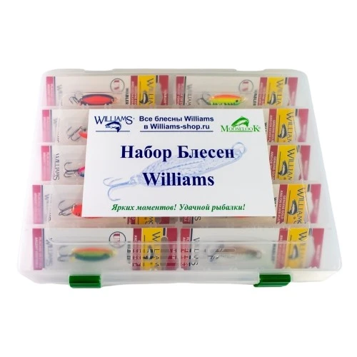 Большой рыболовный набор Двадцать блесен Williams Wabler W30