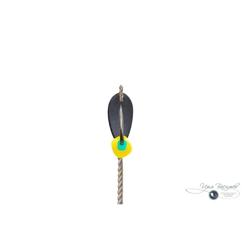 Мормышка КЛОПИК микро 0,12г черный (сырный кубик)