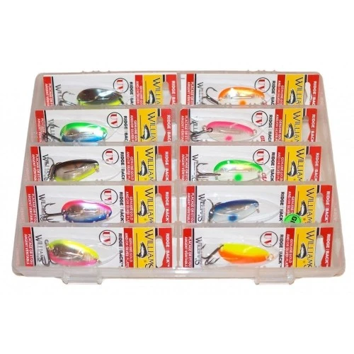 Рыболовный набор блесен Williams Ridge Back RB100 12шт