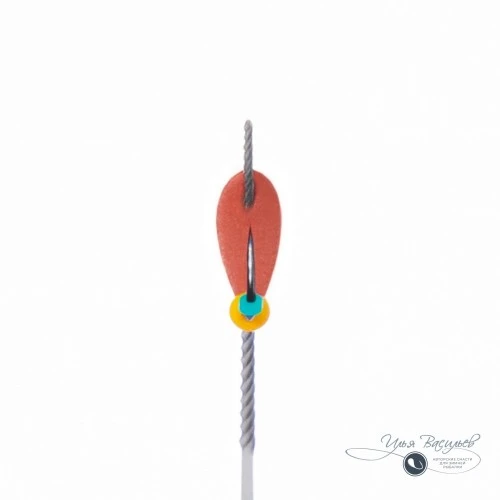 Мормышка КЛОПИК микро 0,12г медный (желтая бусина)