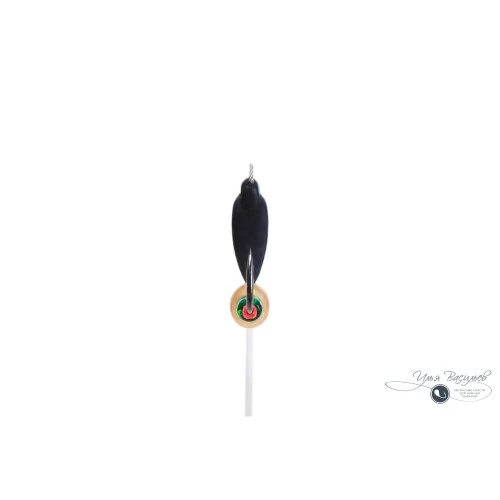 Мормышка УШКИ БОЛЬШИЕ 0,45г черные (латунный эксцентрик)