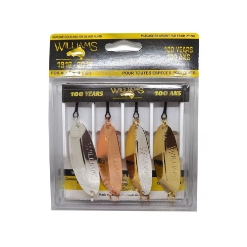 Набор блесен Williams 4-50 W50 100th Anniversary Celebration Wabler Kit