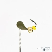 Мормышка КАПЛЯ 0,53г оливковая (латунный шарик)
