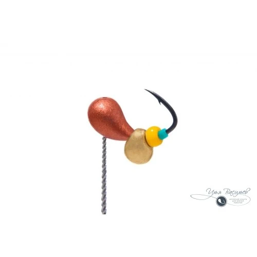 Мормышка КАПЛЯ 0,32г медная (латунный эксцентрик)
