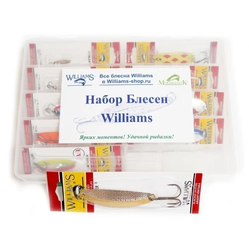Рыболовный набор Десять блесен Williams Wabler