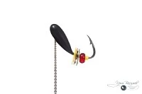 Мормышка КРЫЛО 0,78г черная (оснащение пайетки)