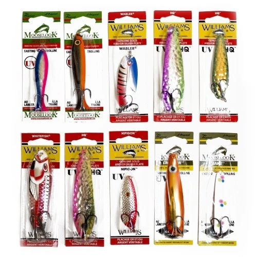 Рыболовный набор блесен Williams Лососевый