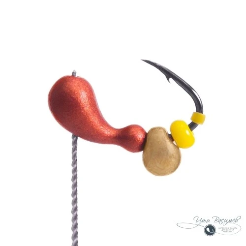 Мормышка МУРАВЕЙ двухголовый УРАЛЬСКИЙ 0,54г медный (латунный эксцентрик)