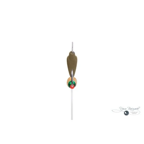 Мормышка УШКИ МАЛЫЕ 0,32г оливковые (латунный эксцентрик)