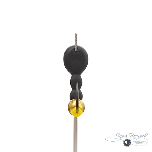 Мормышка МУРАВЕЙ трехголовый МАРИОНЕТТ 0,87г черный (латунный шарик)