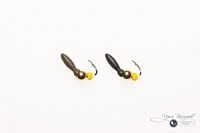 Мормышка МУРАВЕЙ двухголовый КРЫЛО 0,37г черный (латунный шарик)