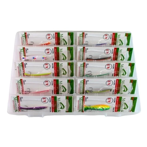 Большой рыболовный набор Двадцать блесен Mooselook Wobbler 16000