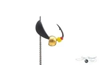 Мормышка СКОРЛУПКА мини 0,39г черная (латунная бусина)